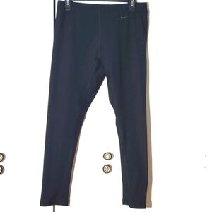 Nike- Black Dri-fit Performance Capri Leggings Neutral Gym Workout Sz.XL